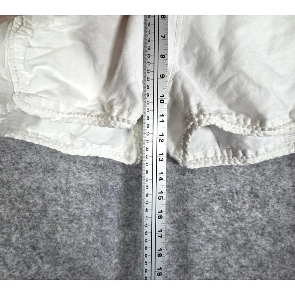 J. Crew Women's White Casual Shorts Size S Classic Preppy Summer Lightweight
